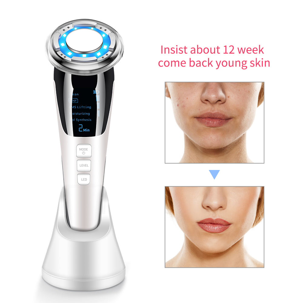 Ultrasonic LED Photon Vibration Light Therapy Massage